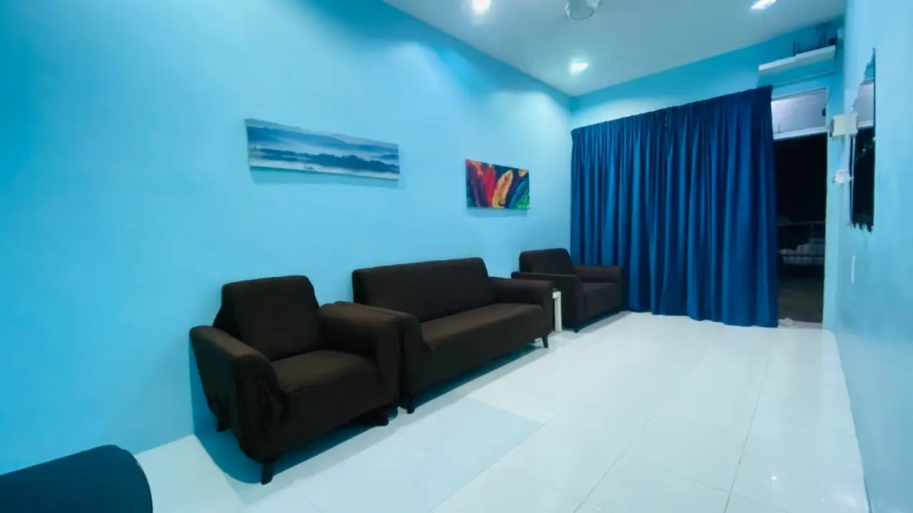 ruang tamu kedua homestay indera mahkota